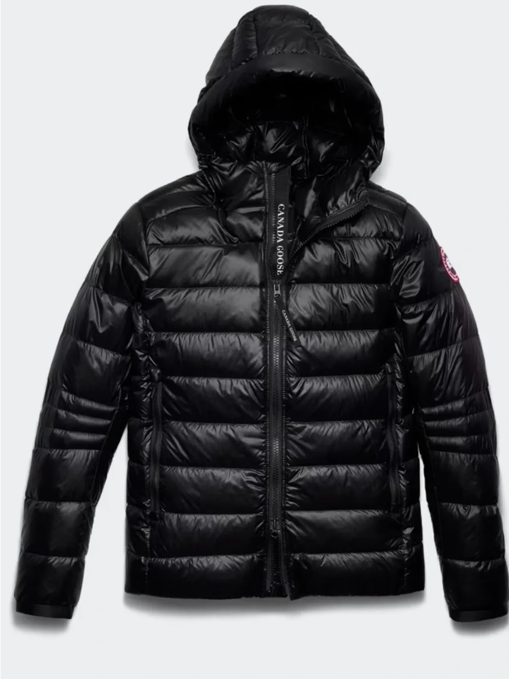 Canada Goose Crofton Men's Black Quilted Hooded Puffer Jacket